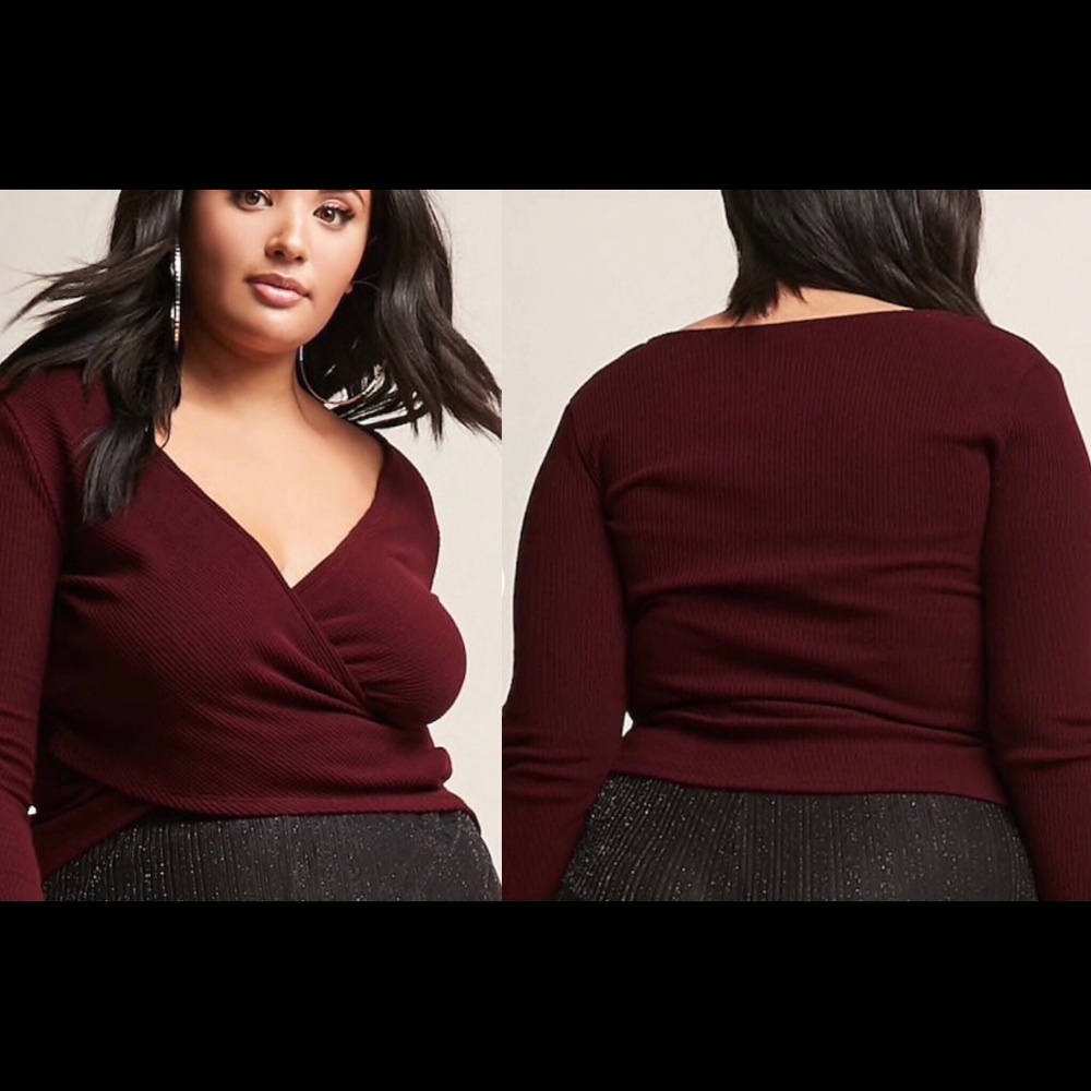 Plus Size Ribbed Knit Top (3x)